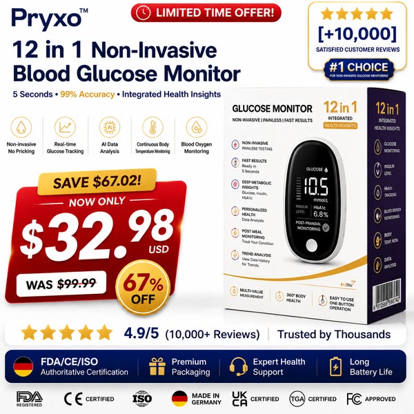 2026 Non-Invasive 5-Second Real-Time Metabolic Tracking Device – 99% Accuracy
